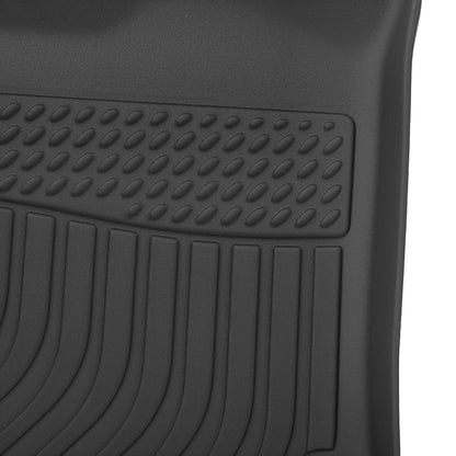 Black 2-Row Floor Mats for Hyundai Kona (2018–2023) TPE All-Weather