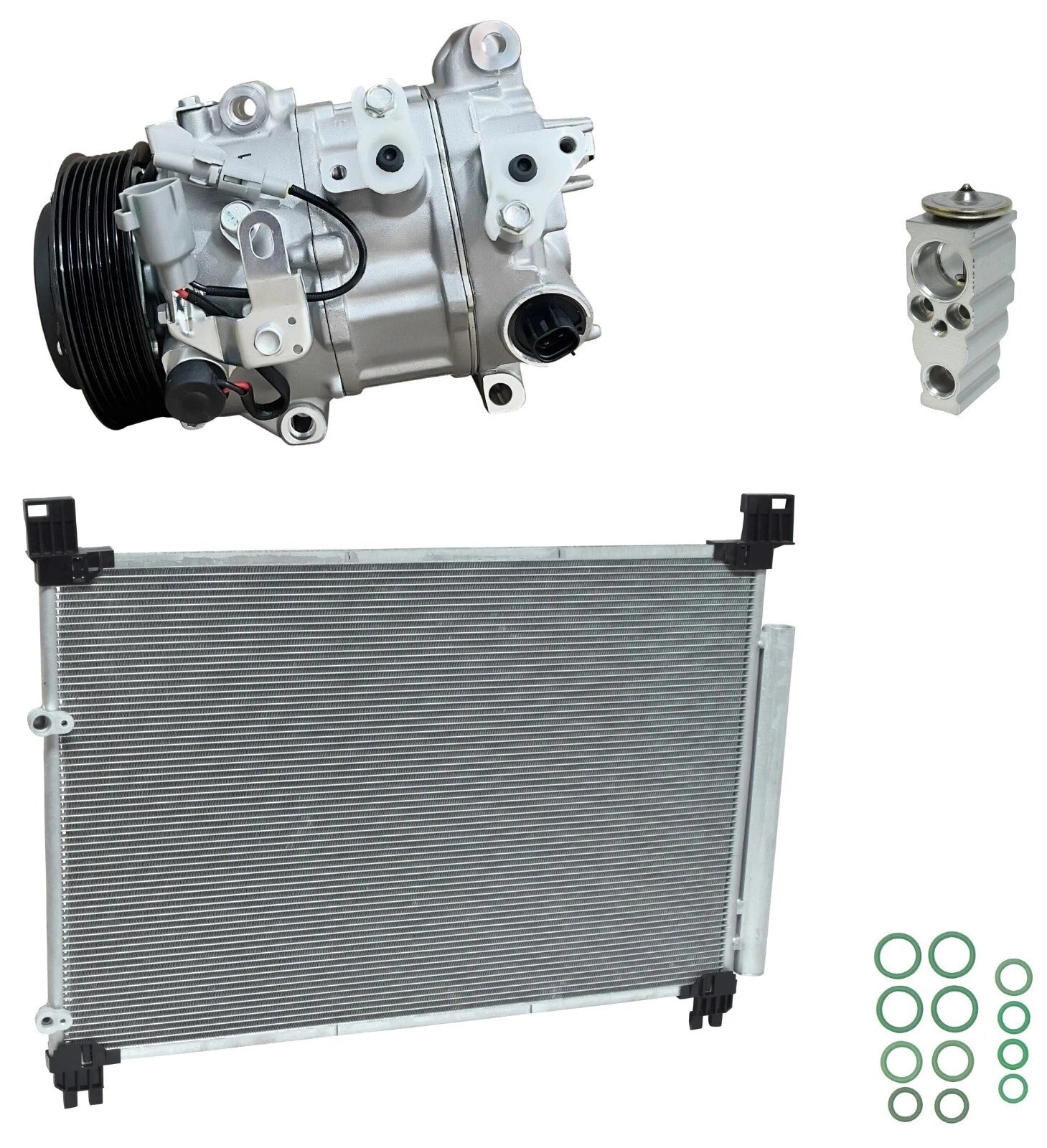 AC Compressor Kit w Condenser Replacement for Lexus RX350 (2019–2022)