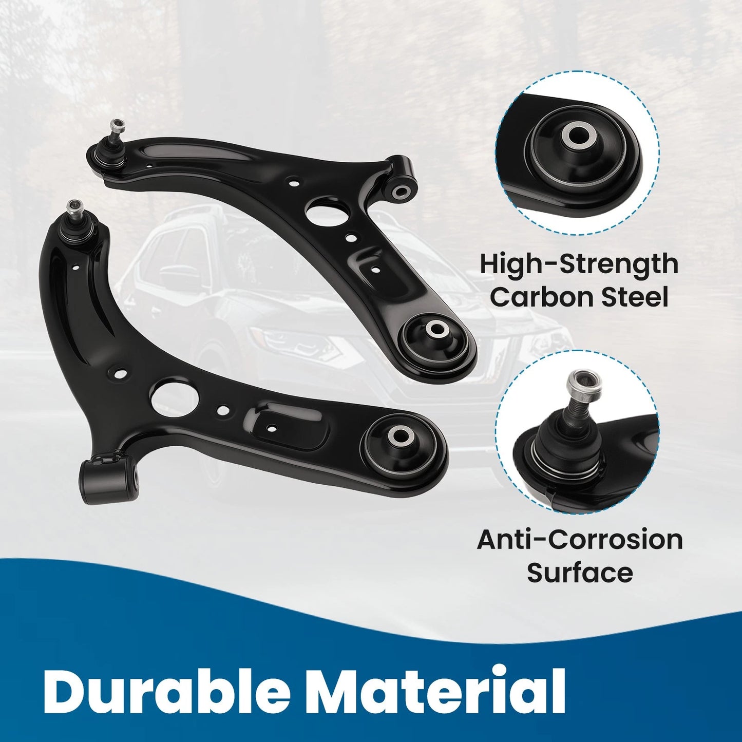 Front Suspension Lower Control Arm Ball Joint for Kia Forte (2014–2018)
