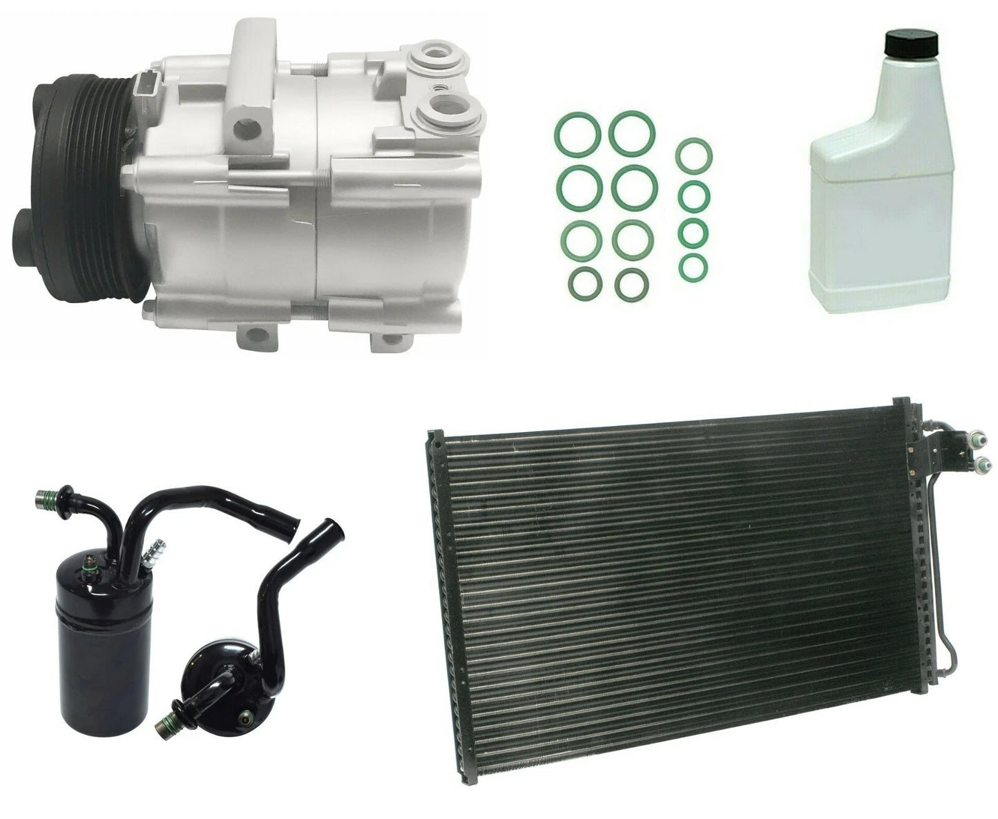A/C Compressor Kit with Condenser for Toyota Corolla E170 (2013–2018)