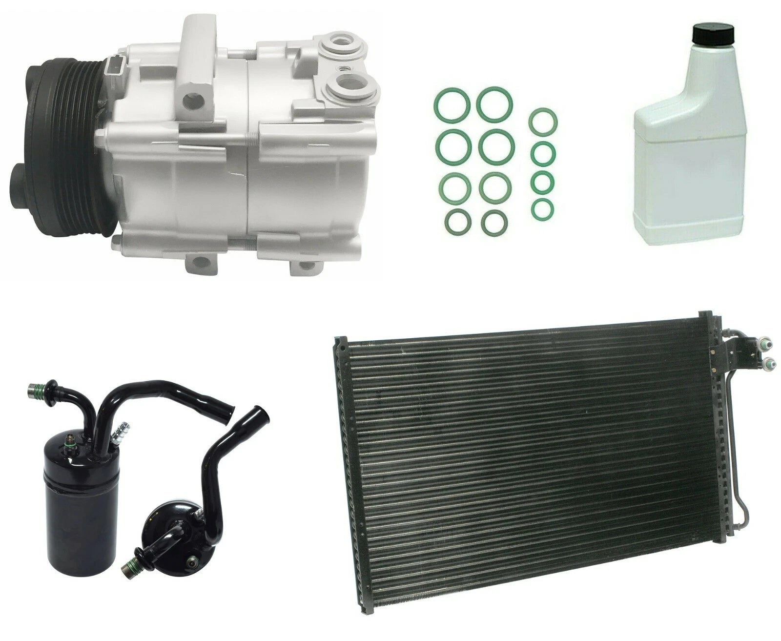 A/C Compressor Kit with Condenser for Toyota Corolla E170 (2013–2018)