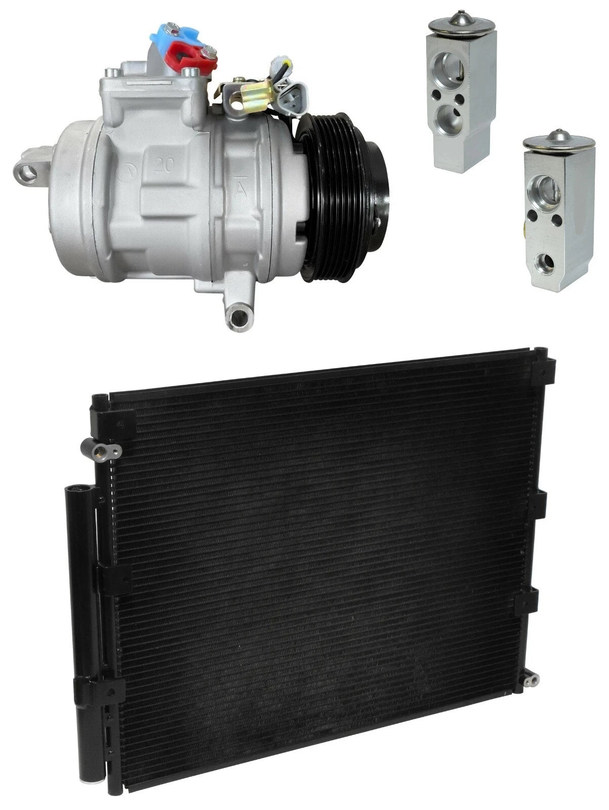 AC Compressor Kit With Condenser for Toyota Land Cruiser 4.7L (2001–2007)