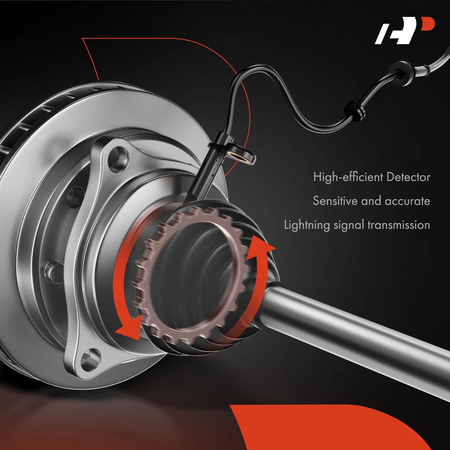2X Rear ABS Wheel Speed Sensors for Chevrolet Malibu Impala (2013–2015)