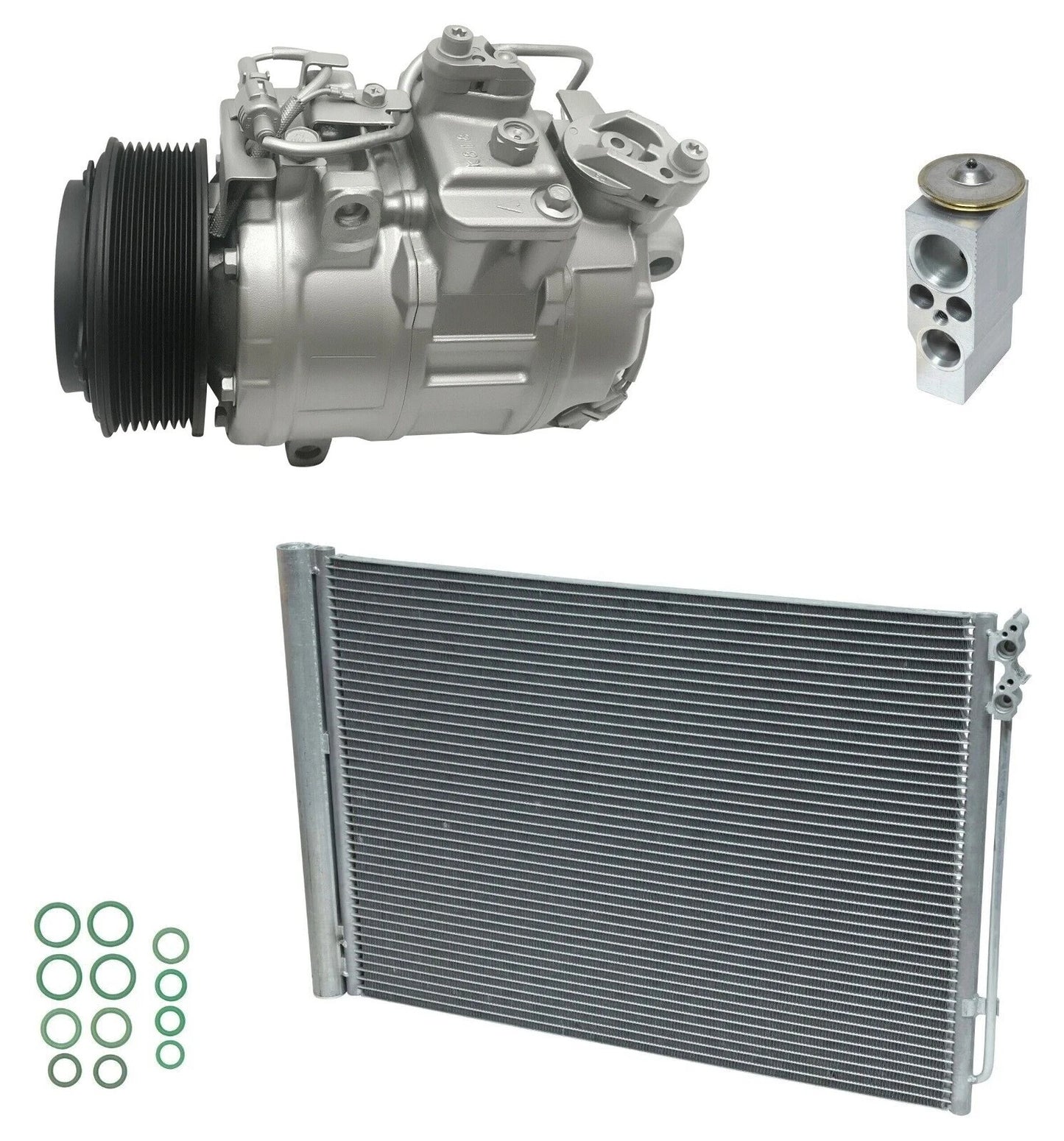 AC Compressor Kit With Condenser for BMW 535i GT (2012–2018)