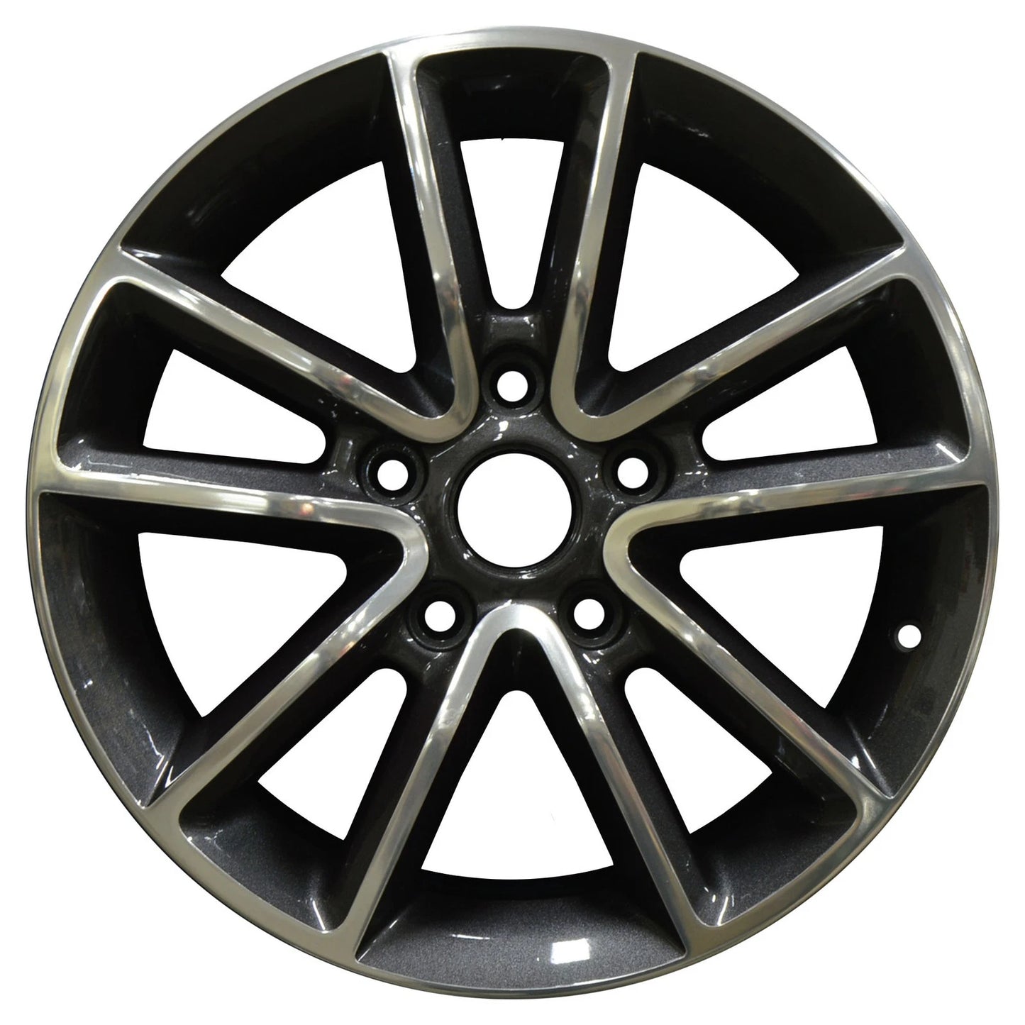17x6.5 Factory Wheel Dark Charcoal Polished Replacement for Dodge Caravan (2001–2020)