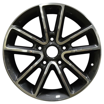 17x6.5 Factory Wheel Dark Charcoal Polished Replacement for Dodge Caravan (2001–2020)