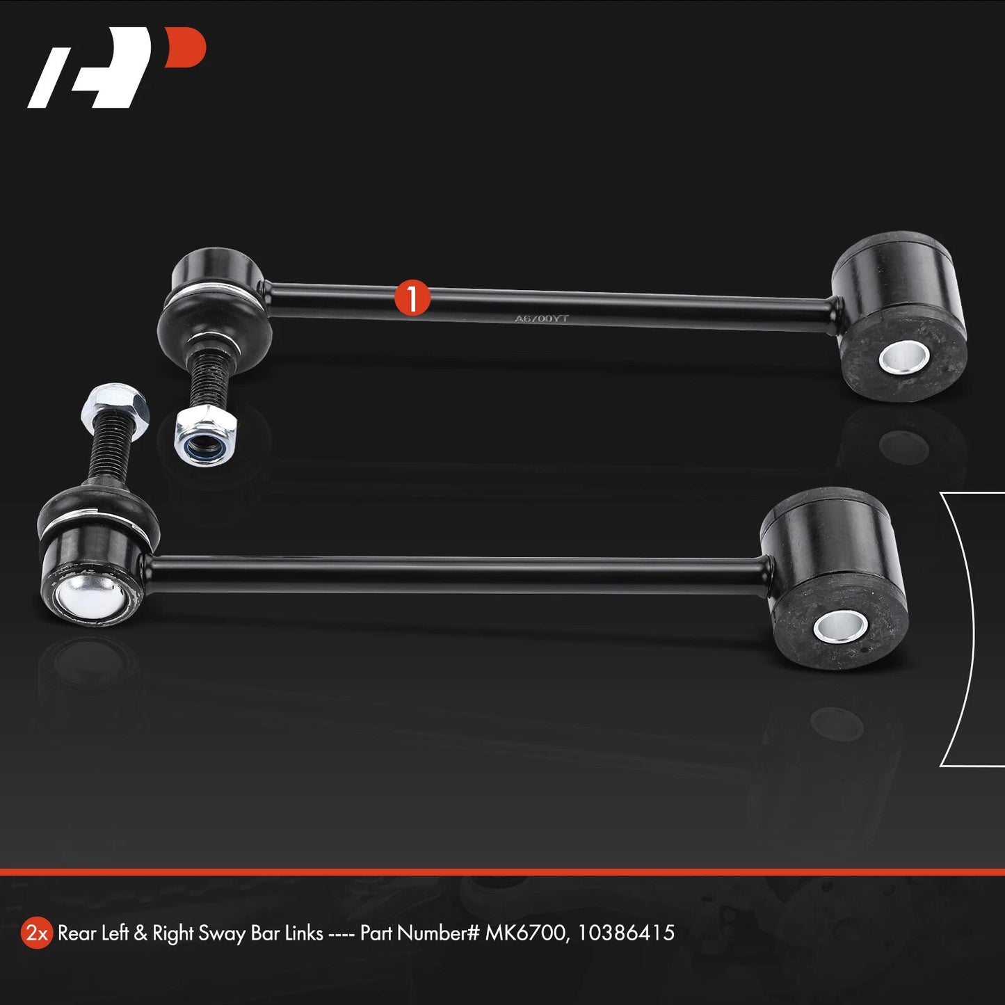2X Rear Sway Bar Link for Jeep Wrangler (2007–2017)