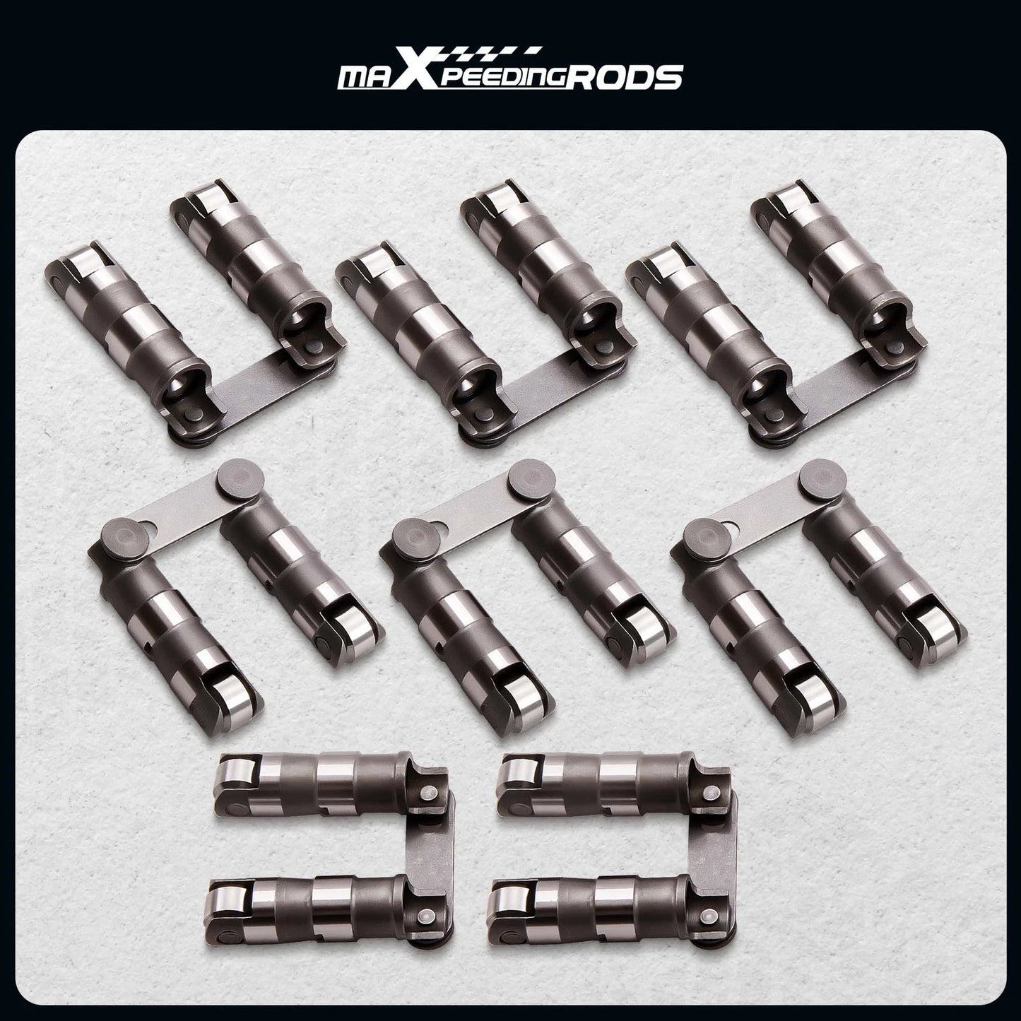 Hydraulic Roller Link Bar Lifters for Chevrolet Small Block 327 (1962–1969)