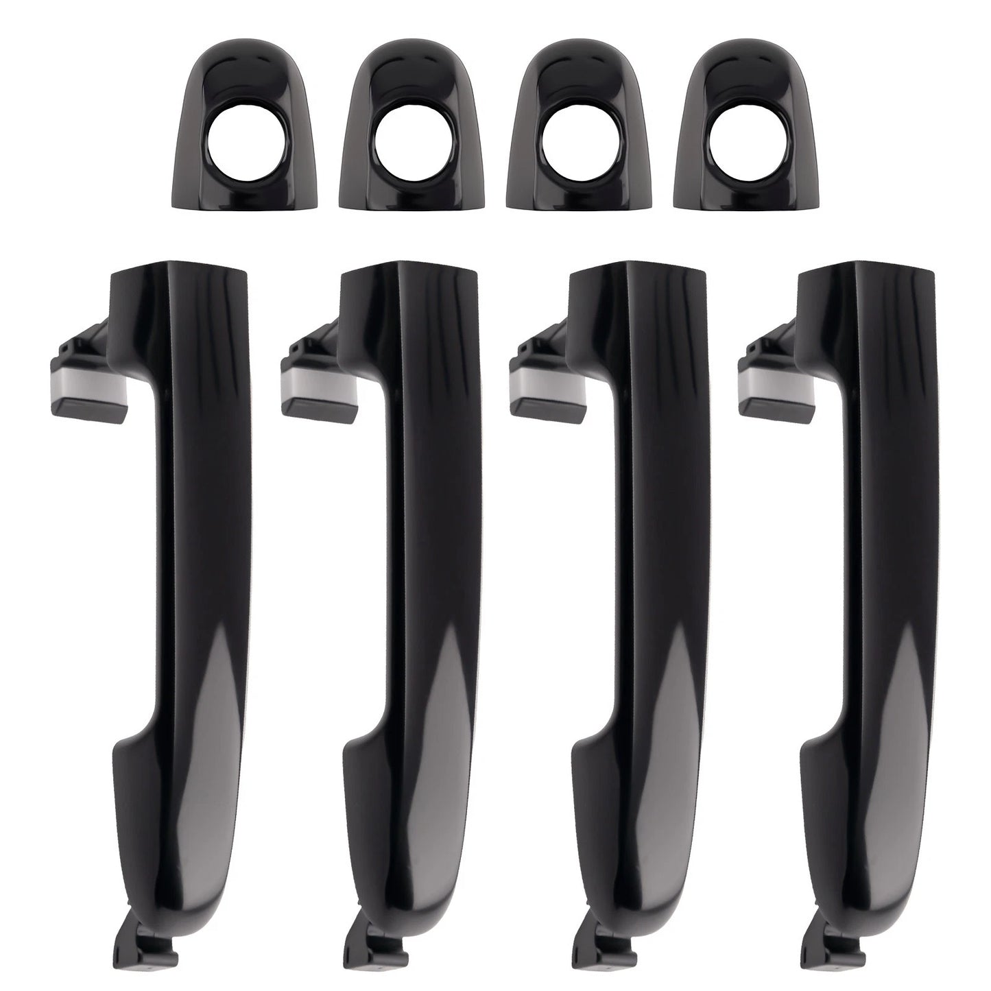 Black Door Handle Set for Hyundai Elantra (2006–2010)