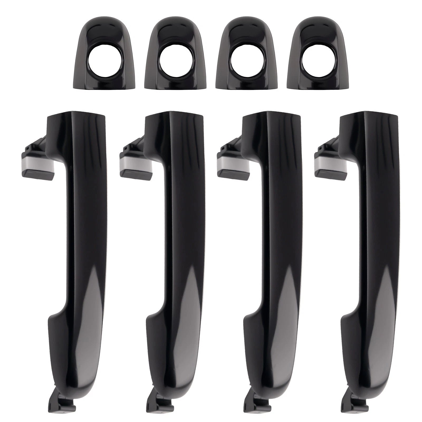 Black Door Handle Set for Hyundai Elantra (2006–2010)