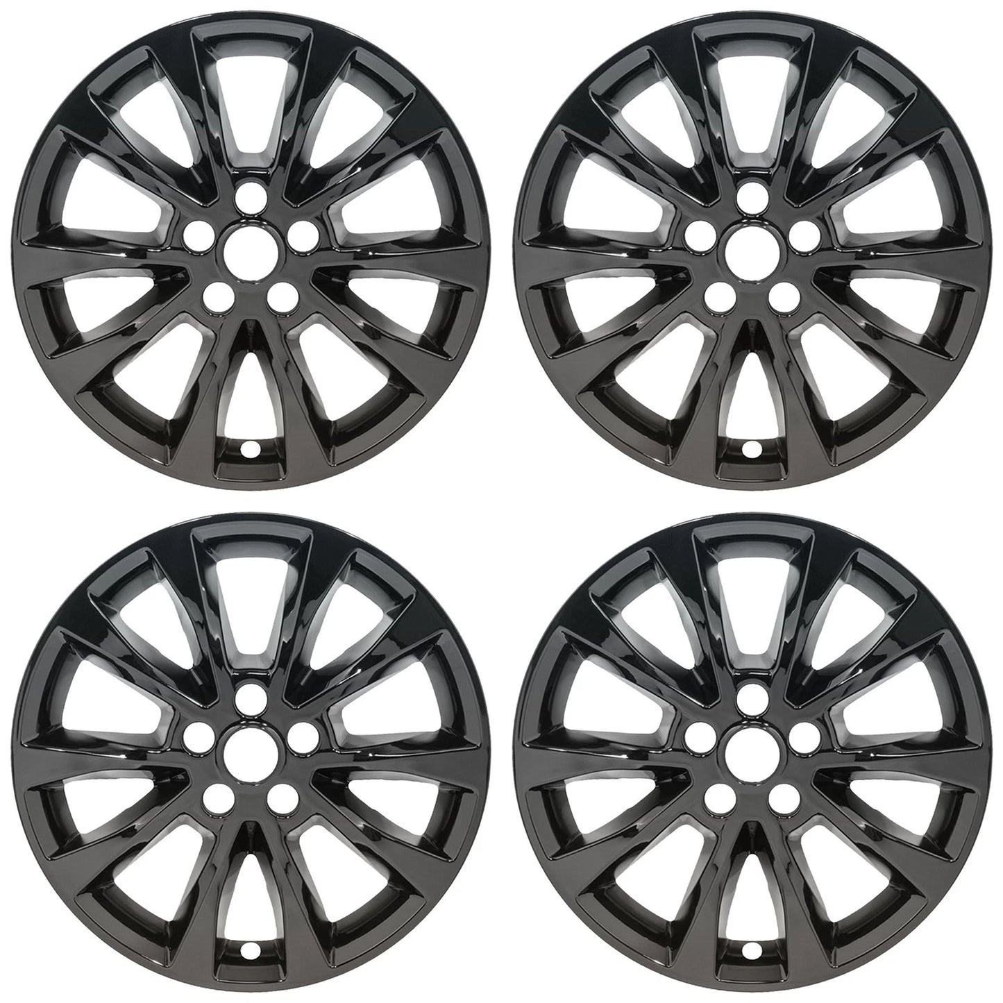 17" Gloss Black Wheel Skins for 2016-2017 Ford Fusion SE - UQSK0184