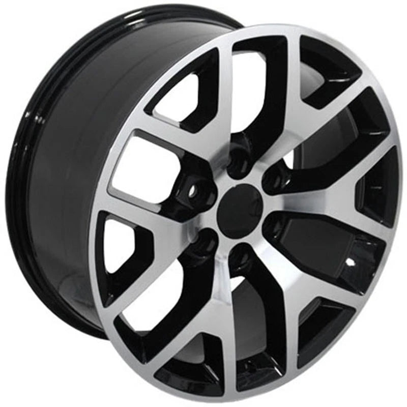 Black Wheel 22x9 Machined Face for 1988–2000 Chevy C K
