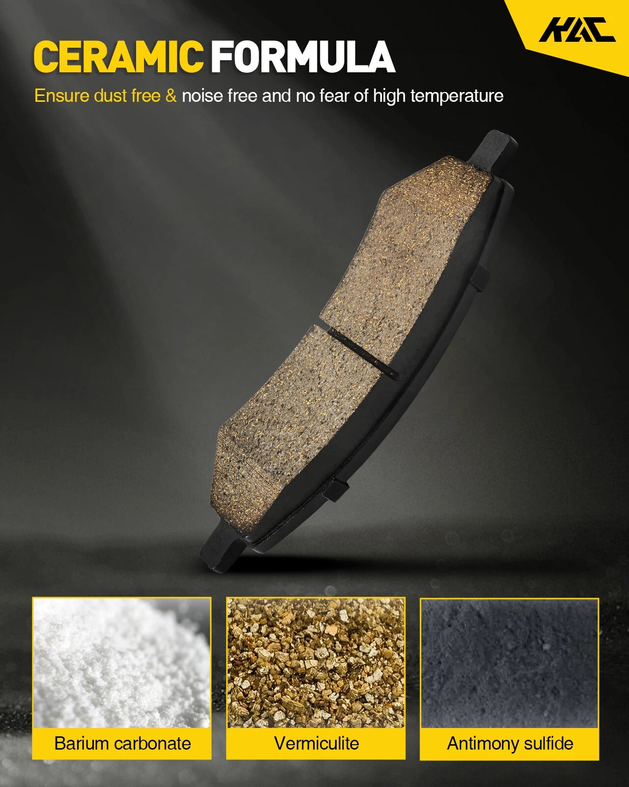 Front Ceramic Brake Pads for Ford F-250 F-350 Super Duty (2005–2012)