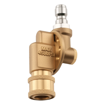 1/4in Pressure Washer Adapter Pivoting for Quick Connect Brass 4500 PSI (2024–2026)