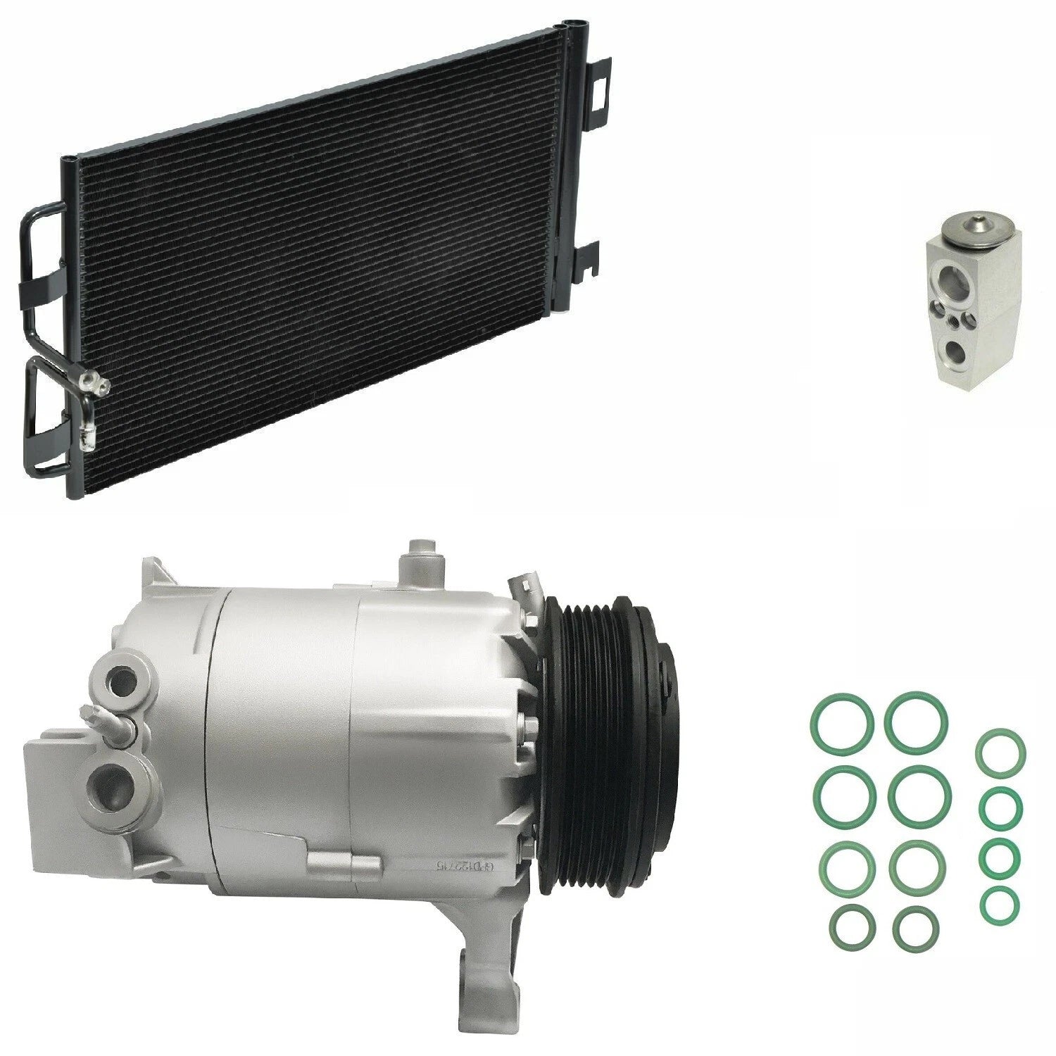 AC Compressor Kit With Condenser for Chevrolet Impala V6 (2006–2008)