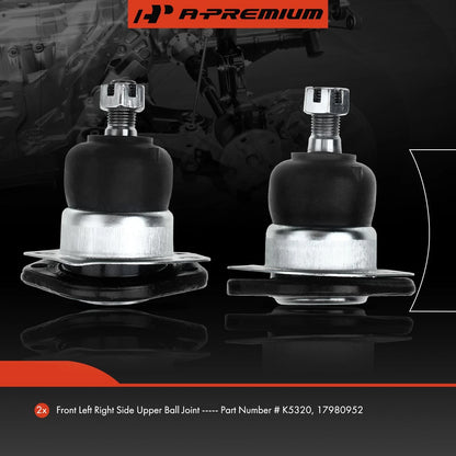 2X Front Upper Ball Joint for Chevrolet Blazer S10 GMC Jimmy (1995–2005)