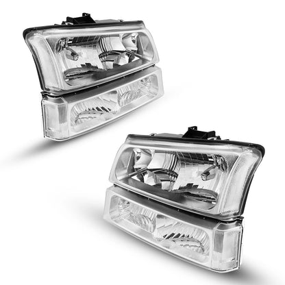 Headlight Assembly for Chevy Silverado 1500 2500HD (2003–2007)