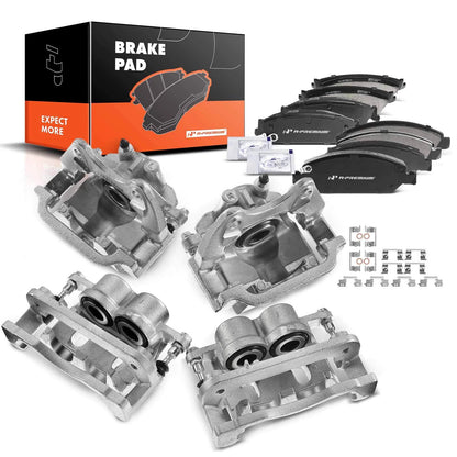 Ceramic Brake Pads & Calipers Set for Chevy Silverado Sierra