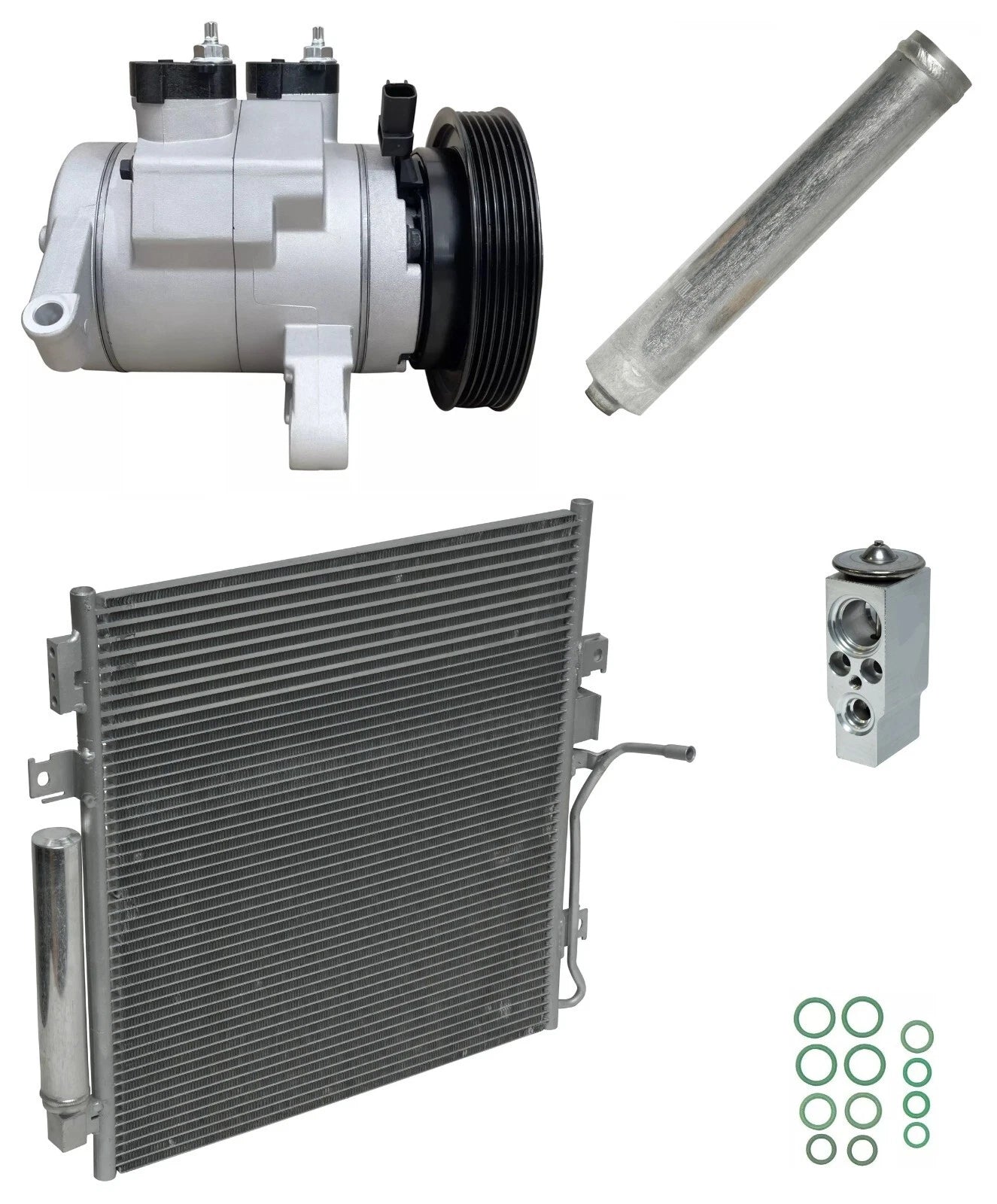AC Compressor Kit With Condenser for Jeep Liberty 3.7L V6 (2011–2013)