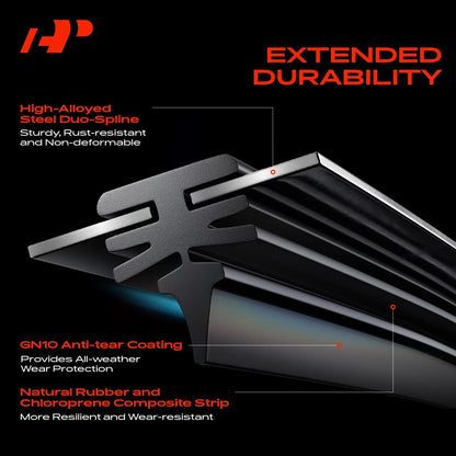 2X Front Wiper Blades for Mercedes-Benz X204 GLK250 GLK350 (2009–2015)