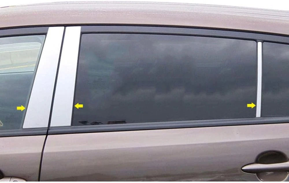 6pc. Luxury FX Chrome Pillar Post Trim for 2011-2016 Kia Sportage