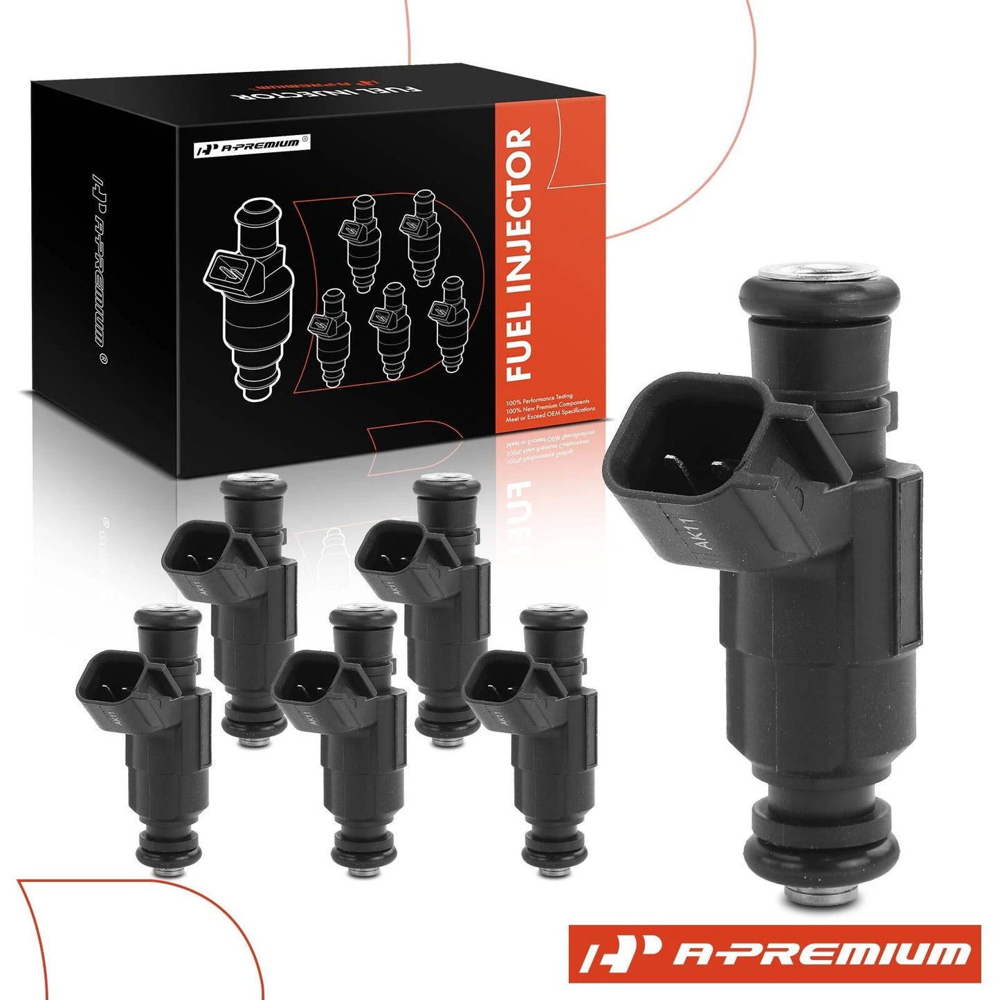 6x Fuel Injectors for Buick LaCrosse (2005–2008) Cadillac CTS SRX STS