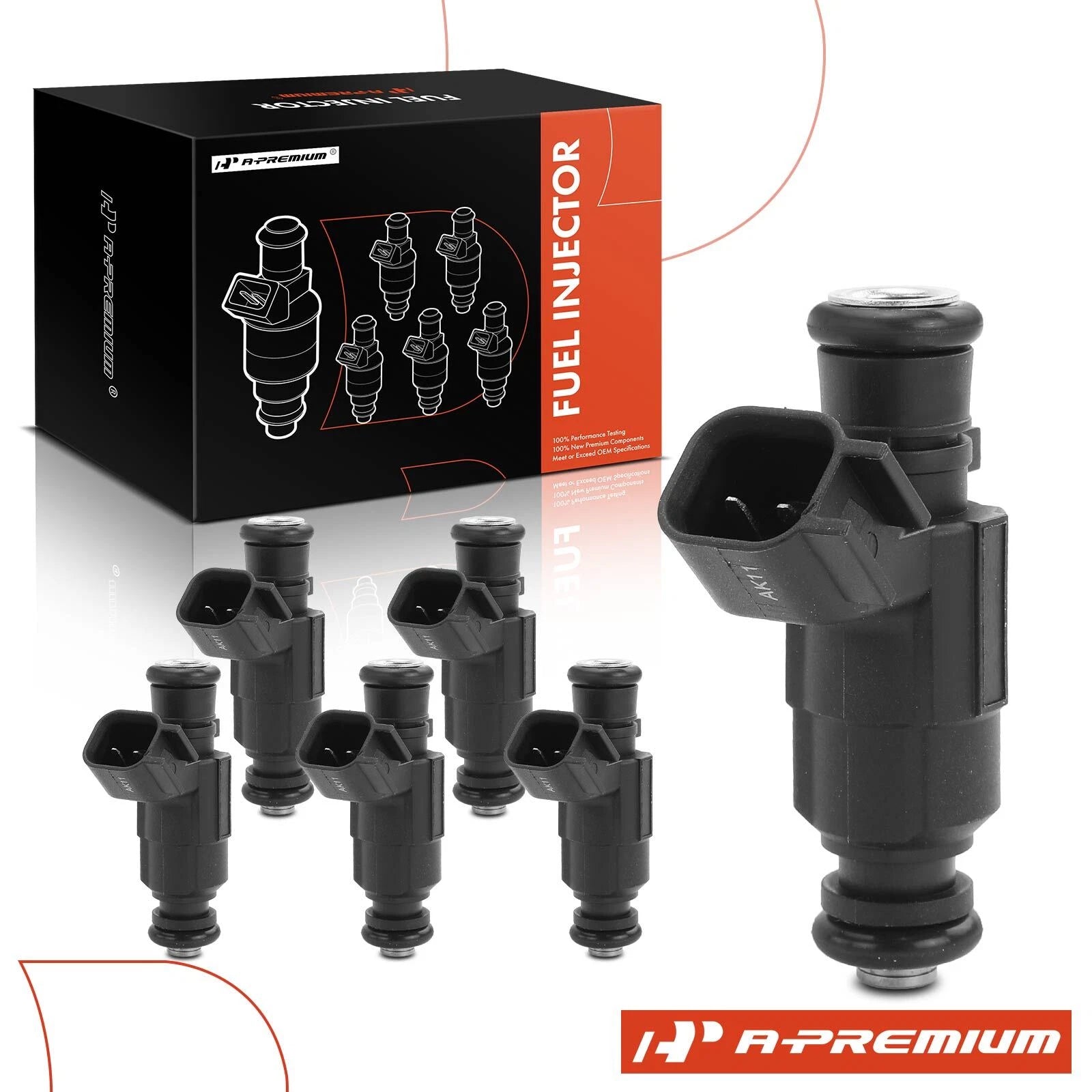 6x Fuel Injectors for Buick LaCrosse (2005–2008) Cadillac CTS SRX STS