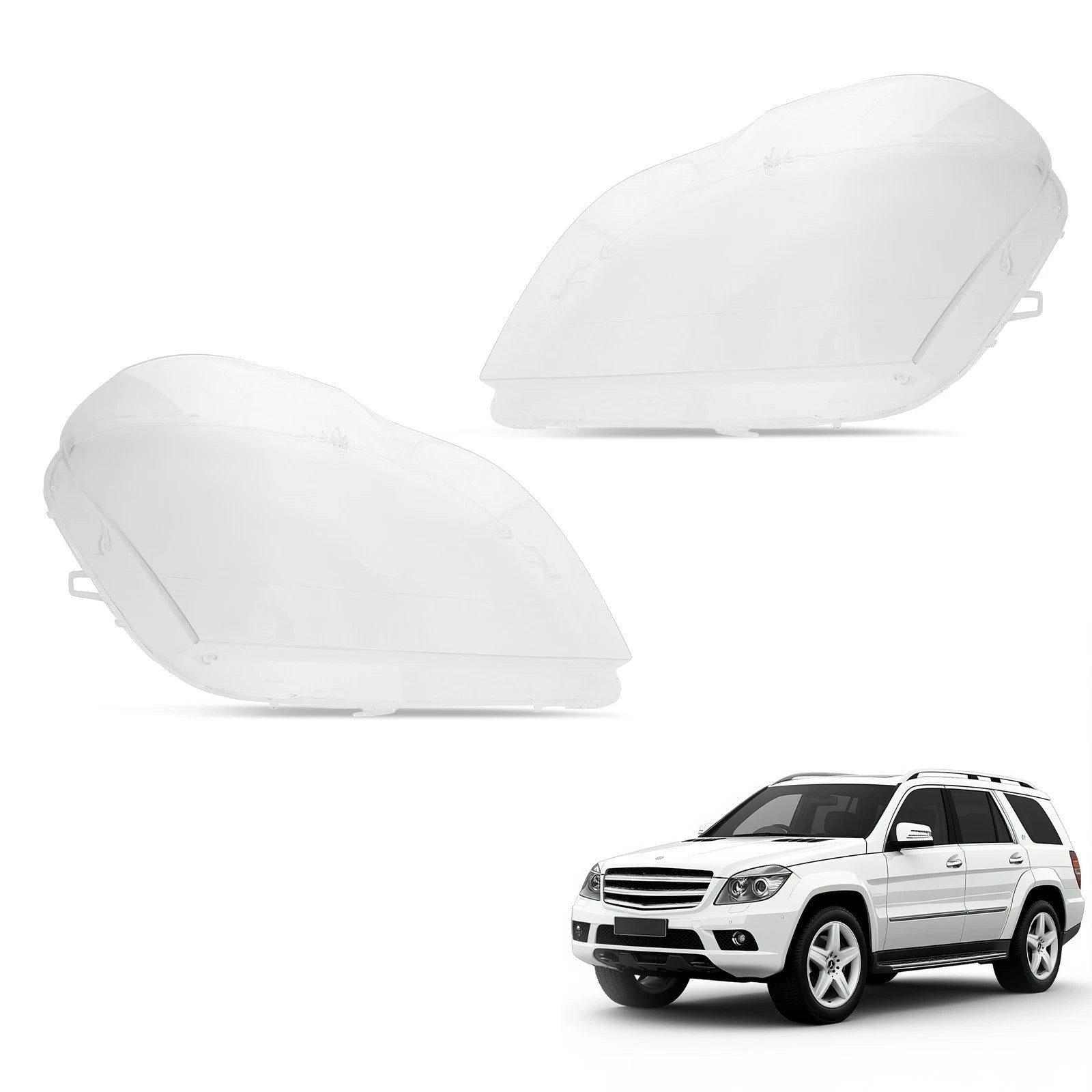 Headlight Lens Cover for Mercedes-Benz GL-Class X164 (2007–2012)