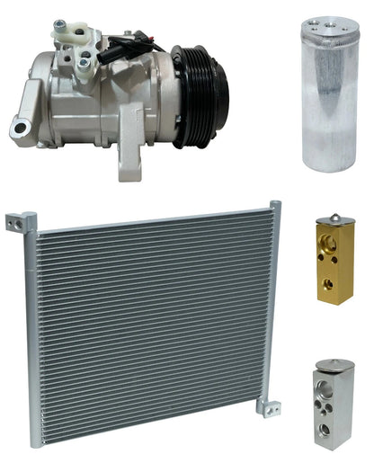 AC Compressor Kit w Condenser Replacement for Dodge Durango 3.7L (2004–2004)