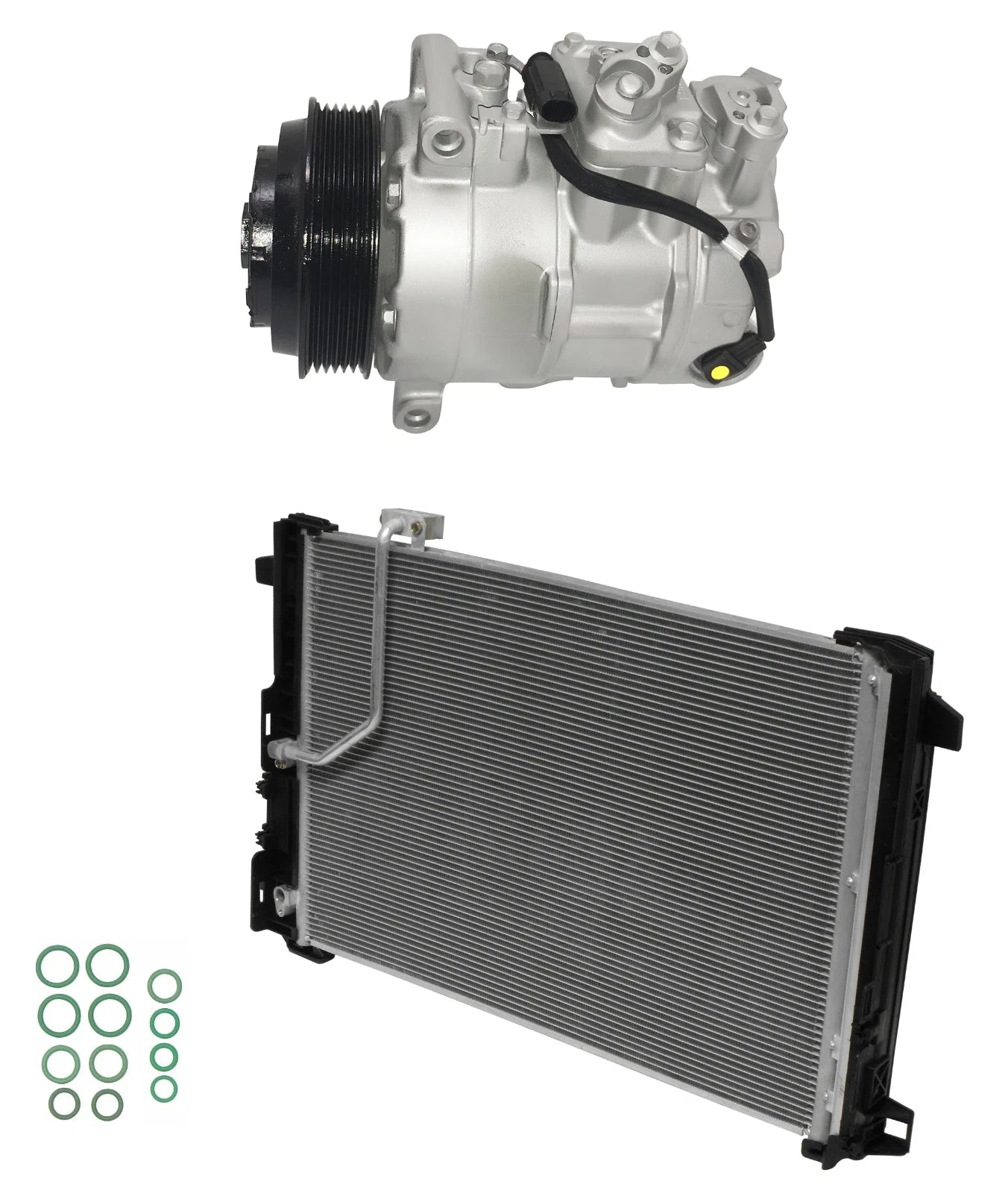 AC Compressor Kit W Condenser Replacement for Mercedes CLS500 (2012–2014)