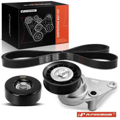 3X Serpentine Belt Drive Component Kit for Chevy Silverado 1500 (2007–2013)