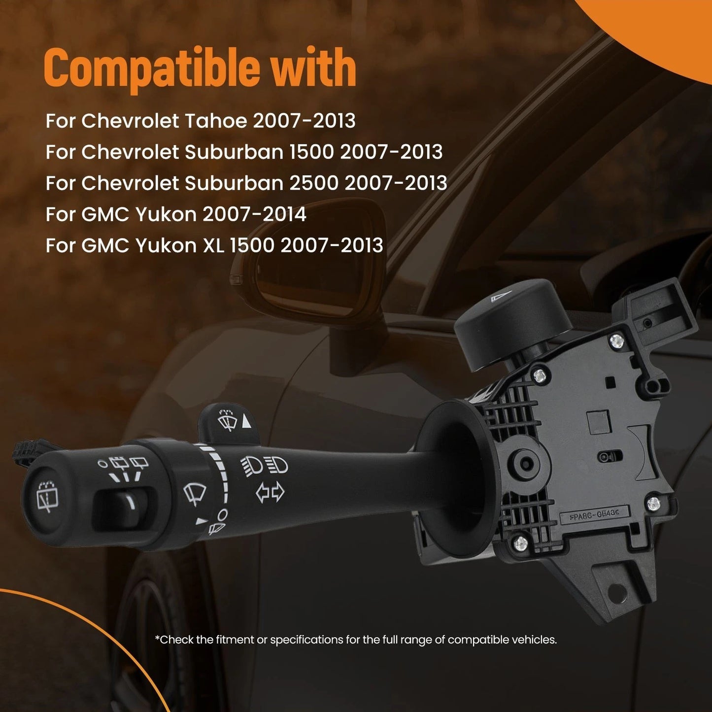 Headlight Turn Signal Switch for Chevrolet Tahoe Suburban GMC Yukon (2007–2013)