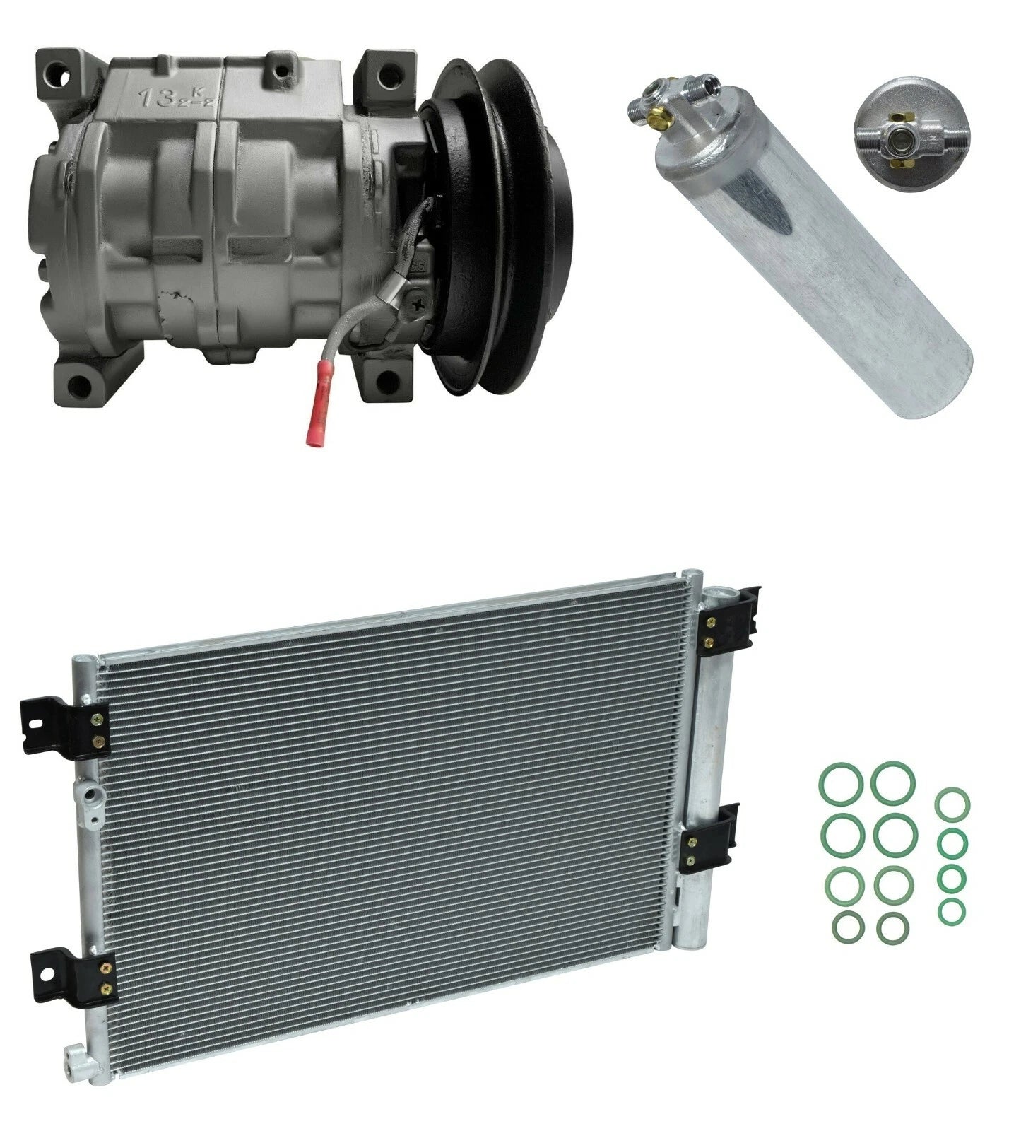 A/C Compressor Kit with Condenser for Hino 258 7.7L (2006–2007)
