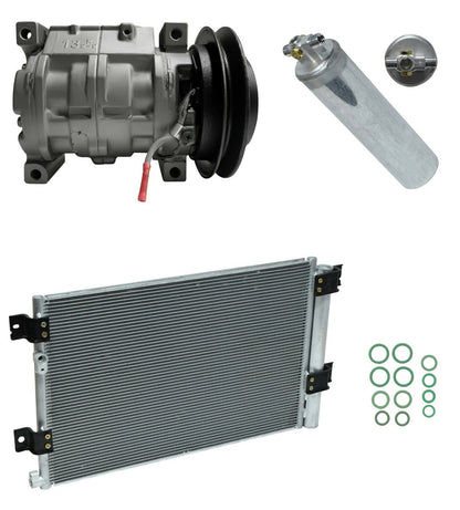A/C Compressor Kit with Condenser for Hino 258 7.7L (2006–2007)