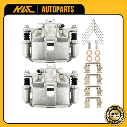 2x Front Disc Brake Caliper for Honda Fit & Civic & CR-Z (2009–2019)