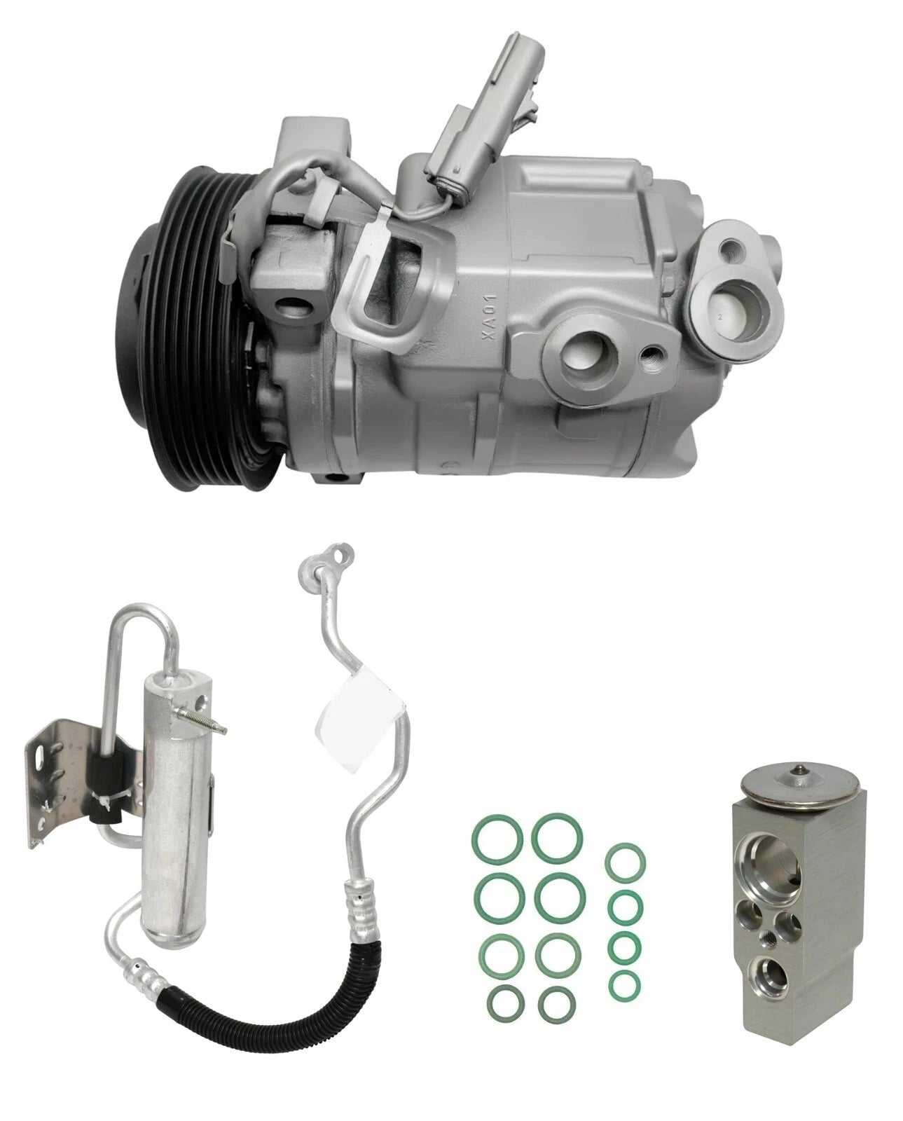 AC Compressor Kit Replacement for Dodge Journey 3.5L (2010–2010)