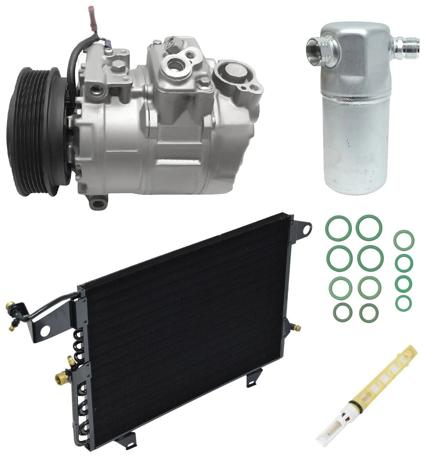 AC Compressor Kit With Condenser for Audi A6 Quattro 2.8L (1997–1997)