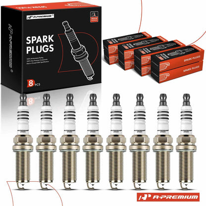 8x Iridium Platinum Spark Plugs for Jeep Grand Cherokee (2018–2021)