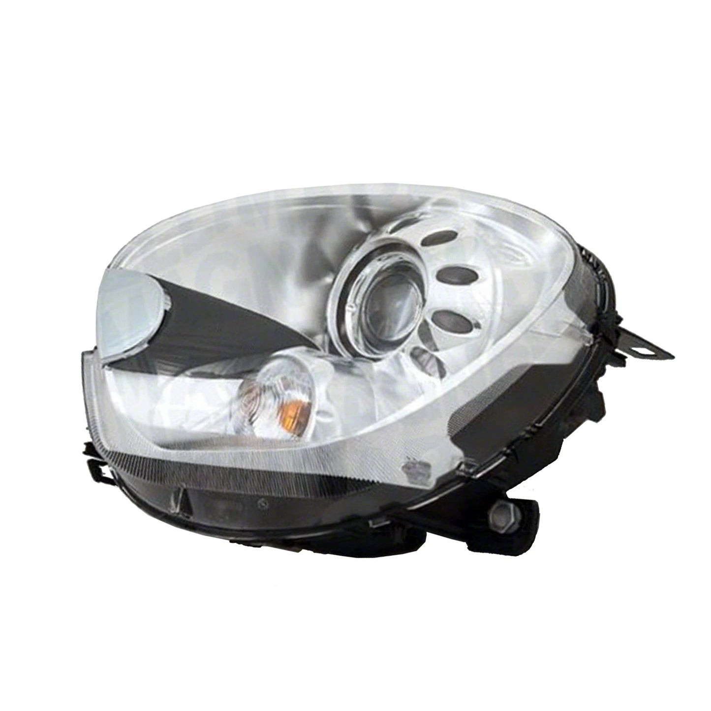 Replacement Chrome Passenger Side HID Head Light Lens/Housing w/o Adaptive Lamps