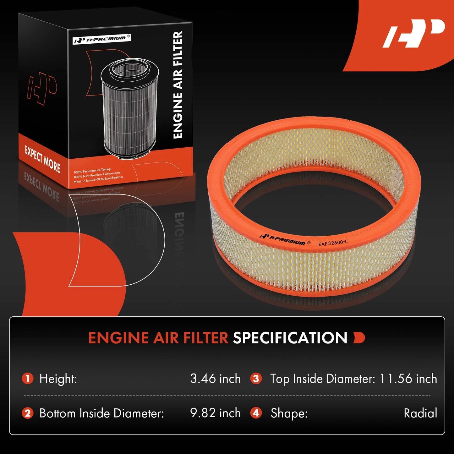2X Engine Air Filter for Chevrolet Malibu (1975–1983)