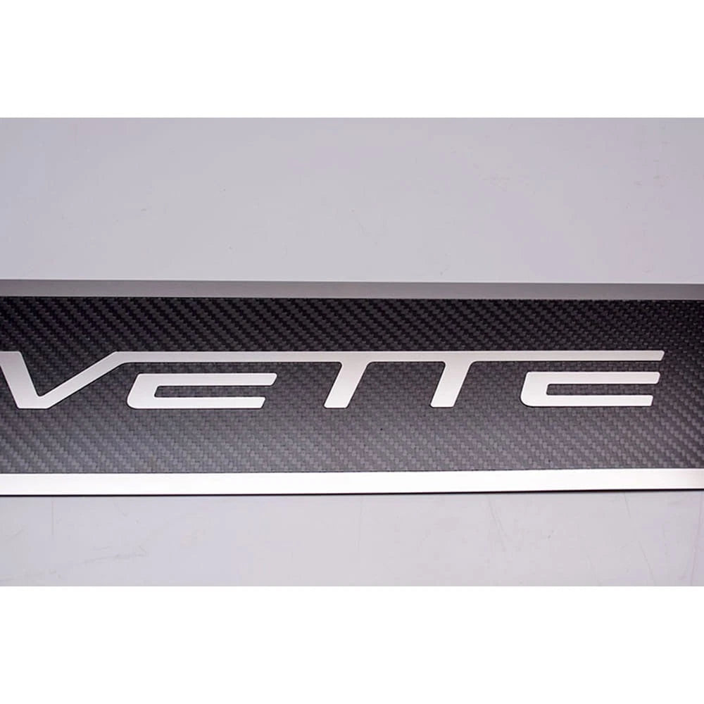 Carbon Fiber Outer Door Sills with Corvette Inlay for 2005–2013 Chevy Corvette