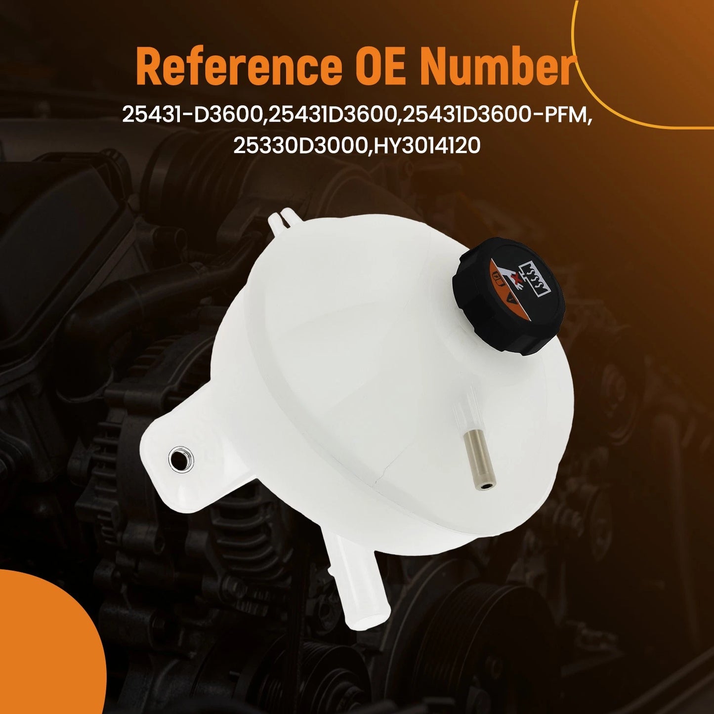 Coolant Overflow Tank for Hyundai Tucson 1.6L 2.0L (2016–2021)