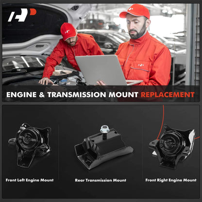 3X Engine Motor & Transmission Mount for Chevy Silverado 1500 (2014–2018)