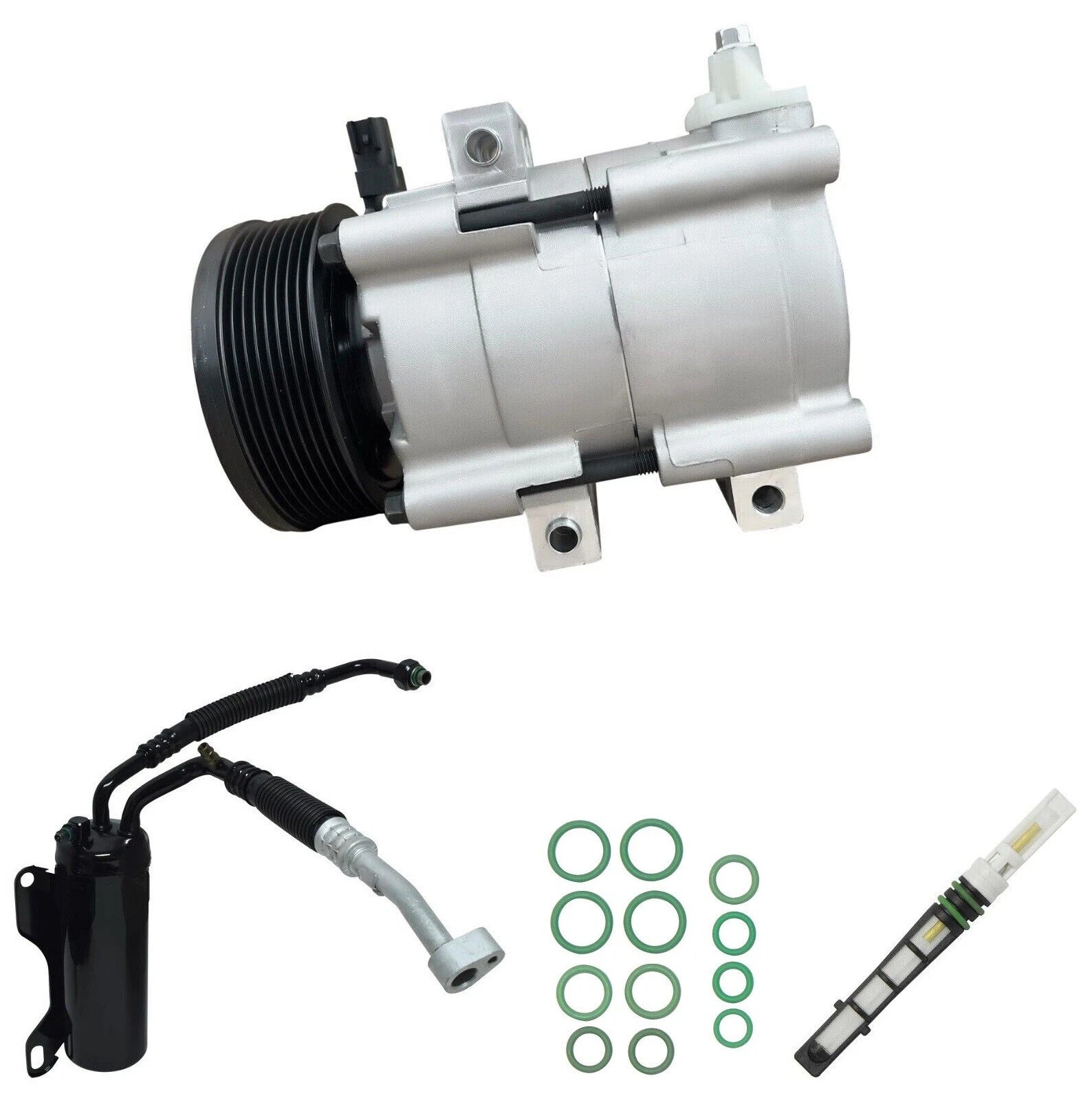AC Compressor Kit Replacement for Ford E-450 Super Duty 6.0L V8 (2010–2019)