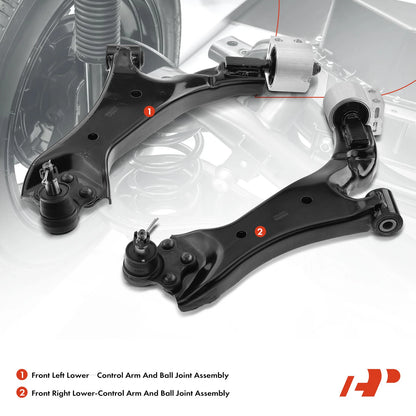 2X Front Lower Control Arm with Ball Joint for Chevrolet Suzuki