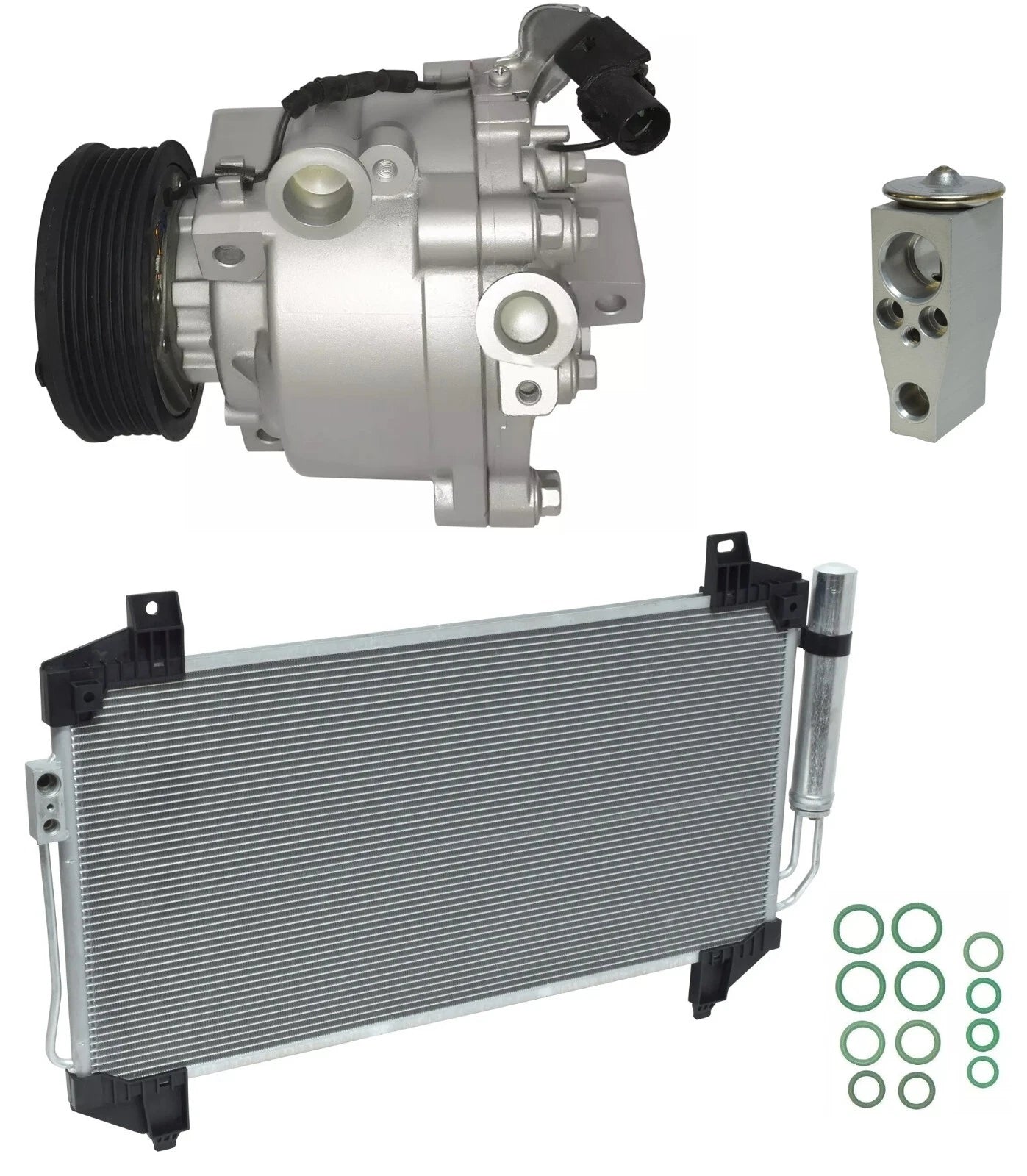 AC Compressor Kit w Condenser Replacement for Mitsubishi Outlander (2019–2019)