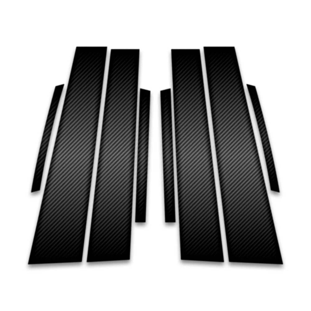 8pc Carbon Fiber Pillar Post Covers for 2016-2022 Toyota Prius