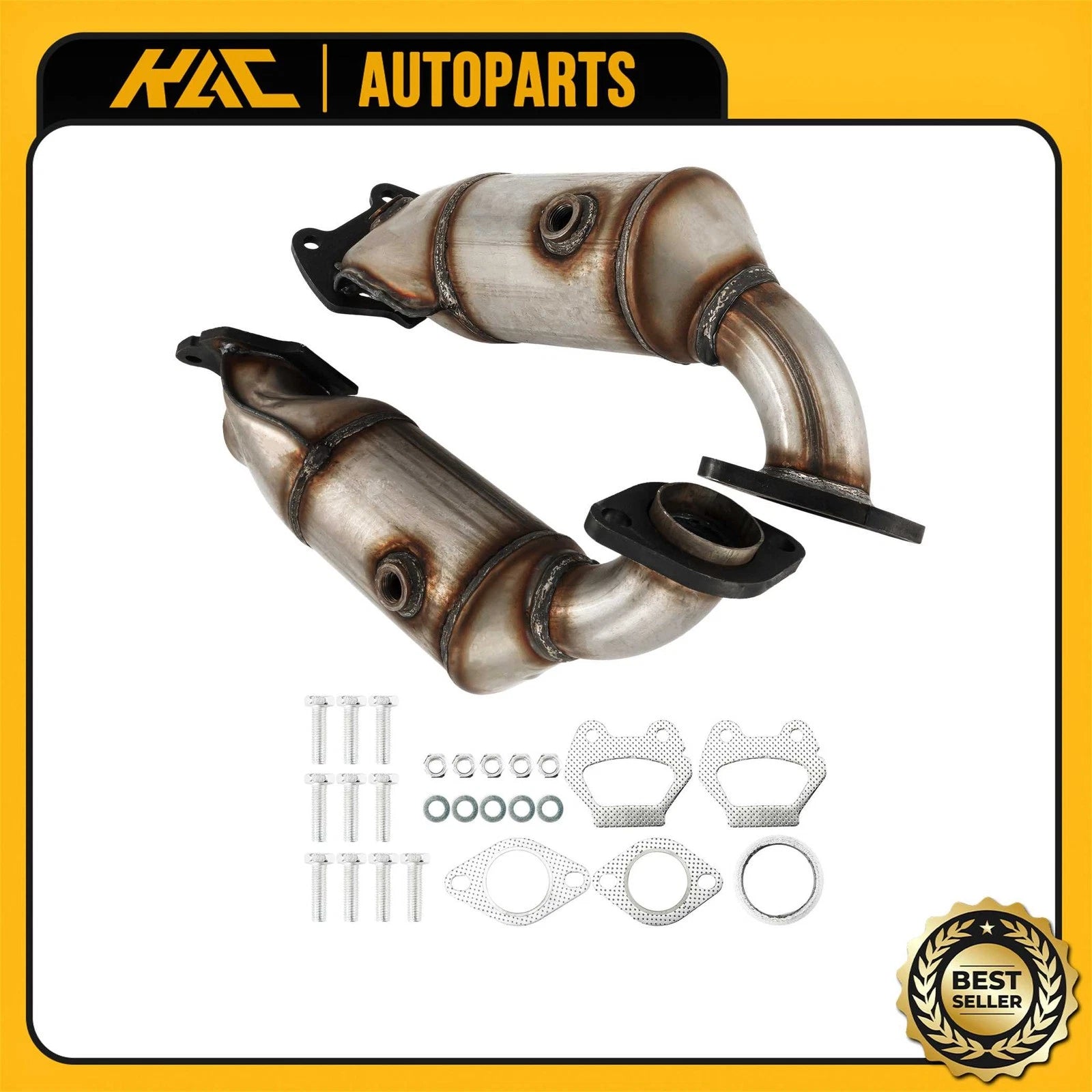 2x Front Rear Catalytic Converter for Dodge Journey 2011–2019 3.6L (2011–2019)