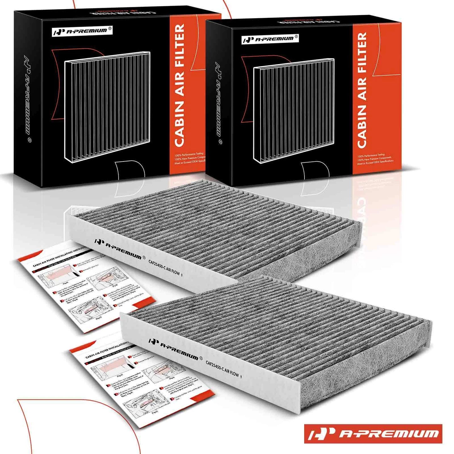 2X Activated Carbon Cabin Air Filter for Porsche Panamera (2010–2016)
