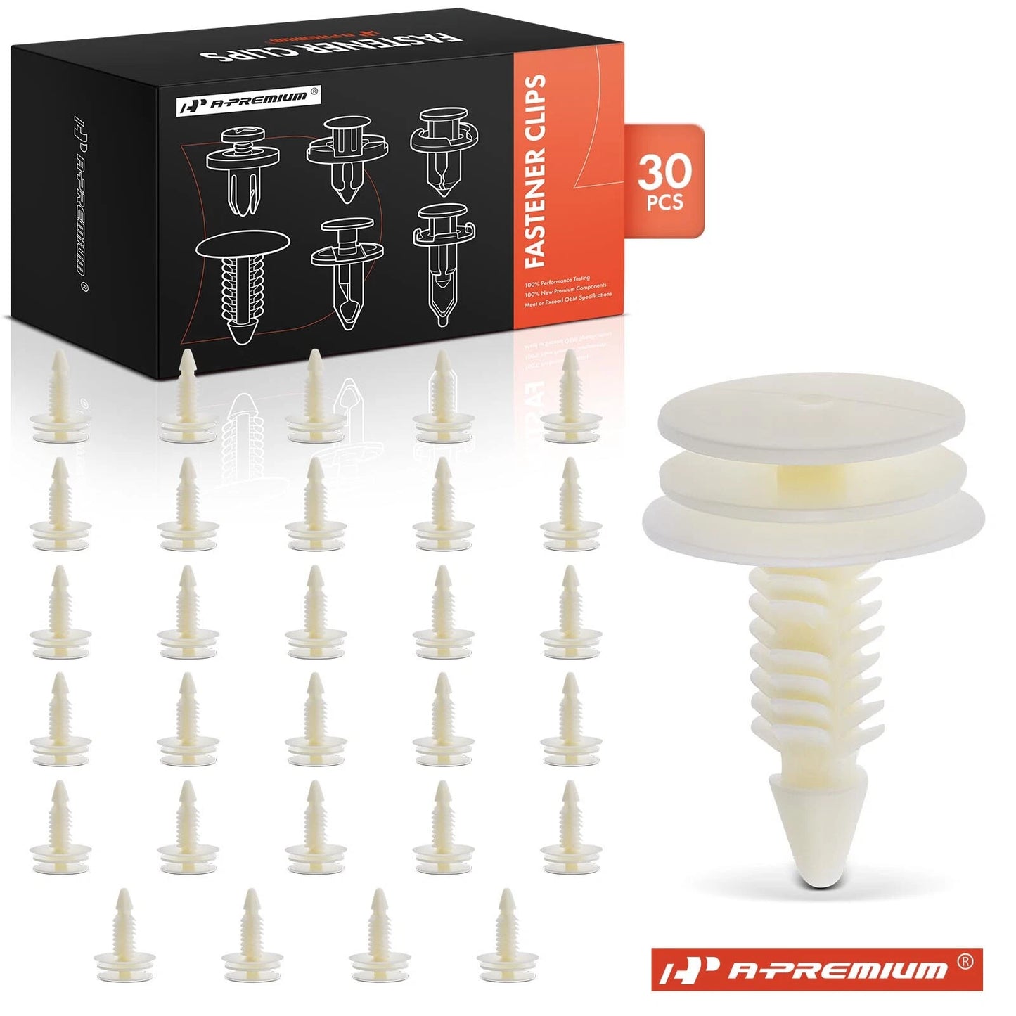 30Pcs 8mm Nylon Weatherstrip Retainer Clips for Chevy Venture (2000–2005)